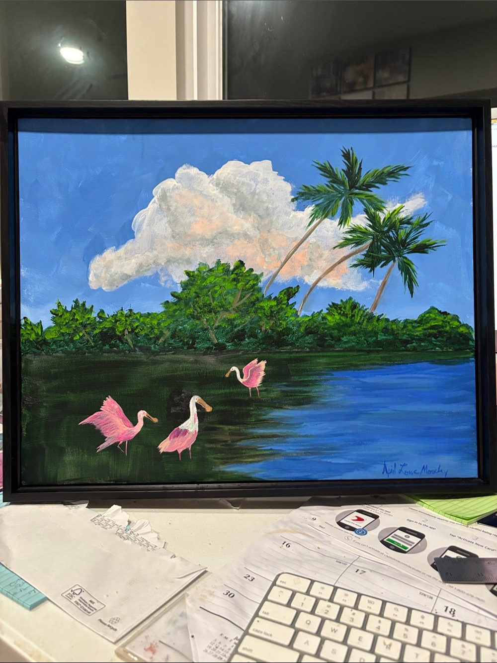 “The Three Amigos” original acrylic painting-framed